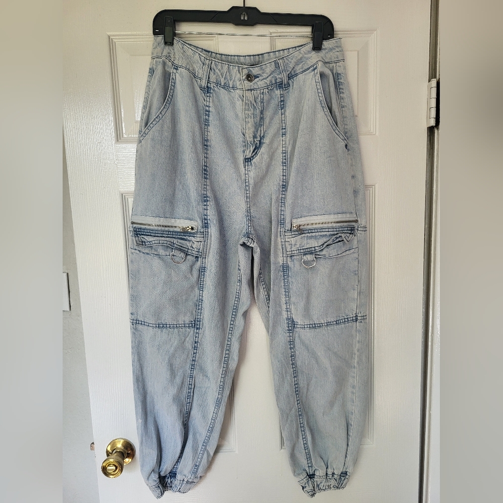 Baggy Cargo Jeans Wide Leg